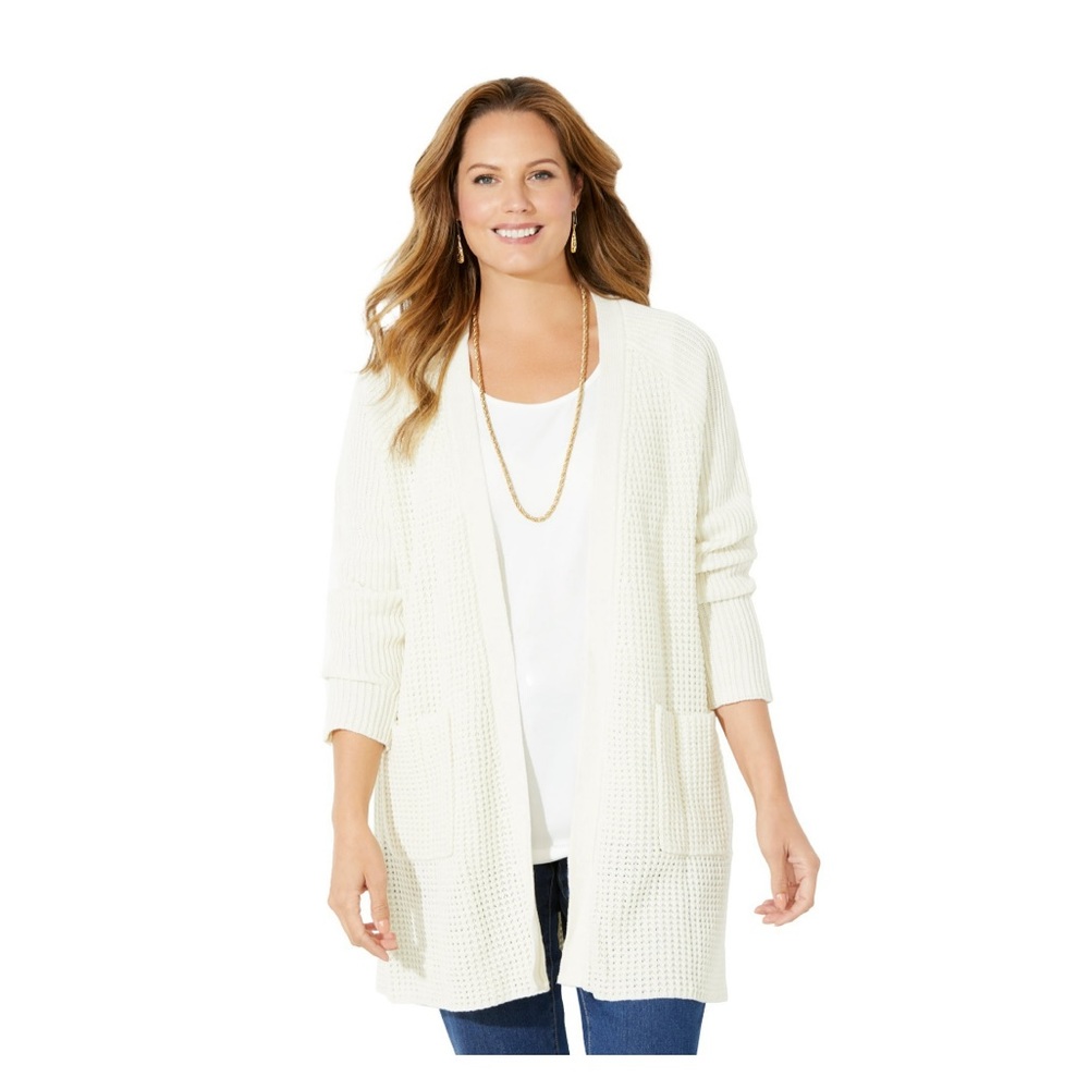 Rue 21 ivory cardigan size medium NWT